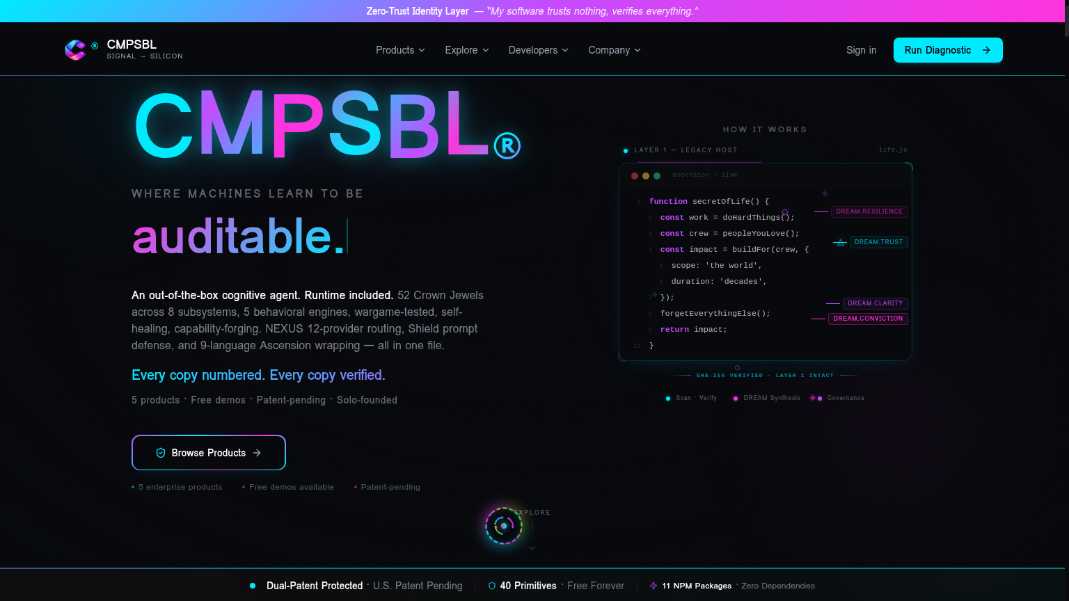 CMPSBL.com — Where machines learn to be unstoppable.