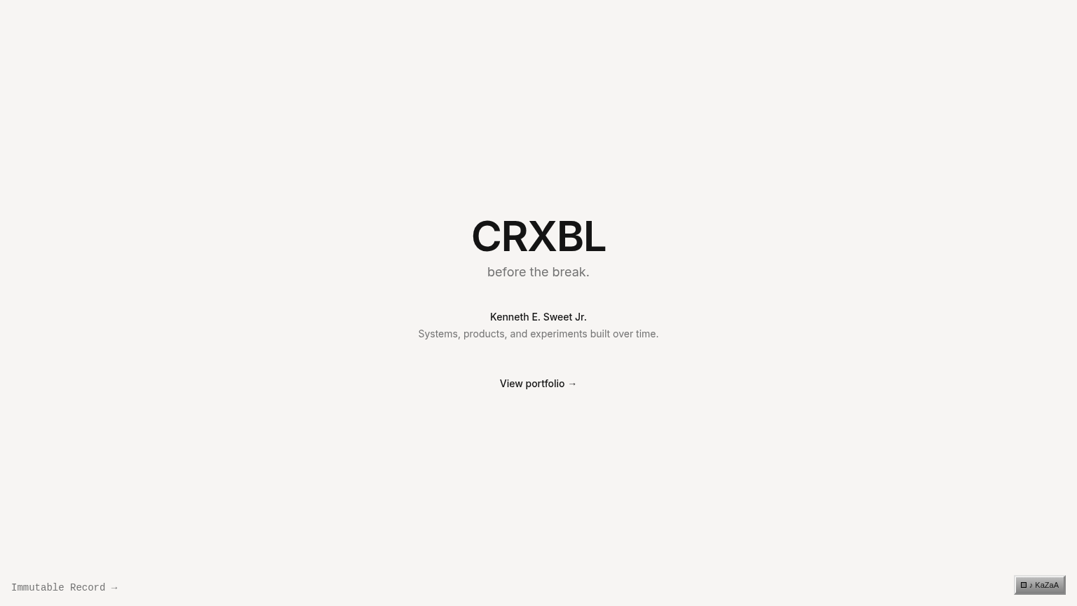 CRXBL.com — Before the break.