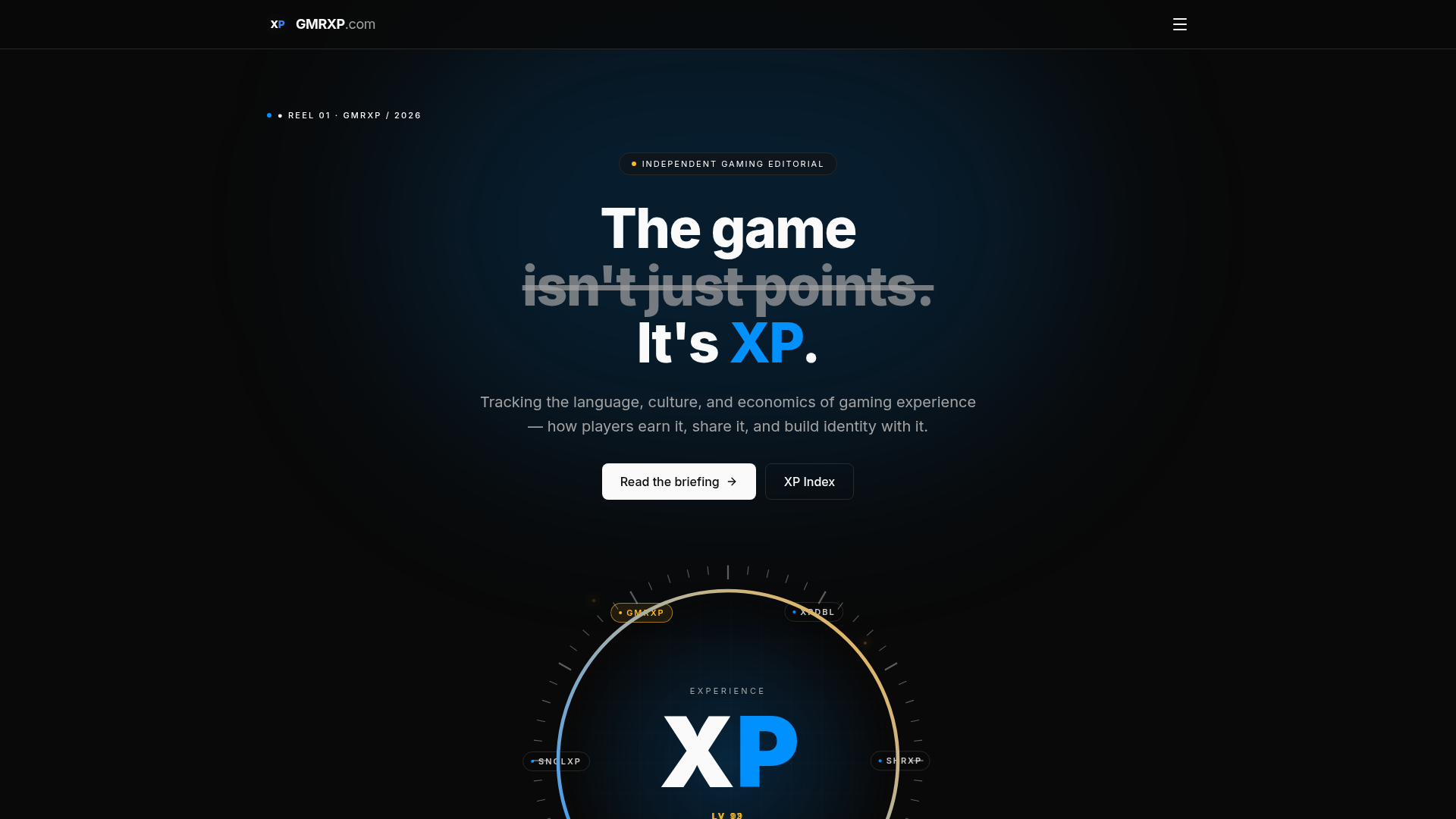 GMRXP.com — The game isn't just points. It's XP.