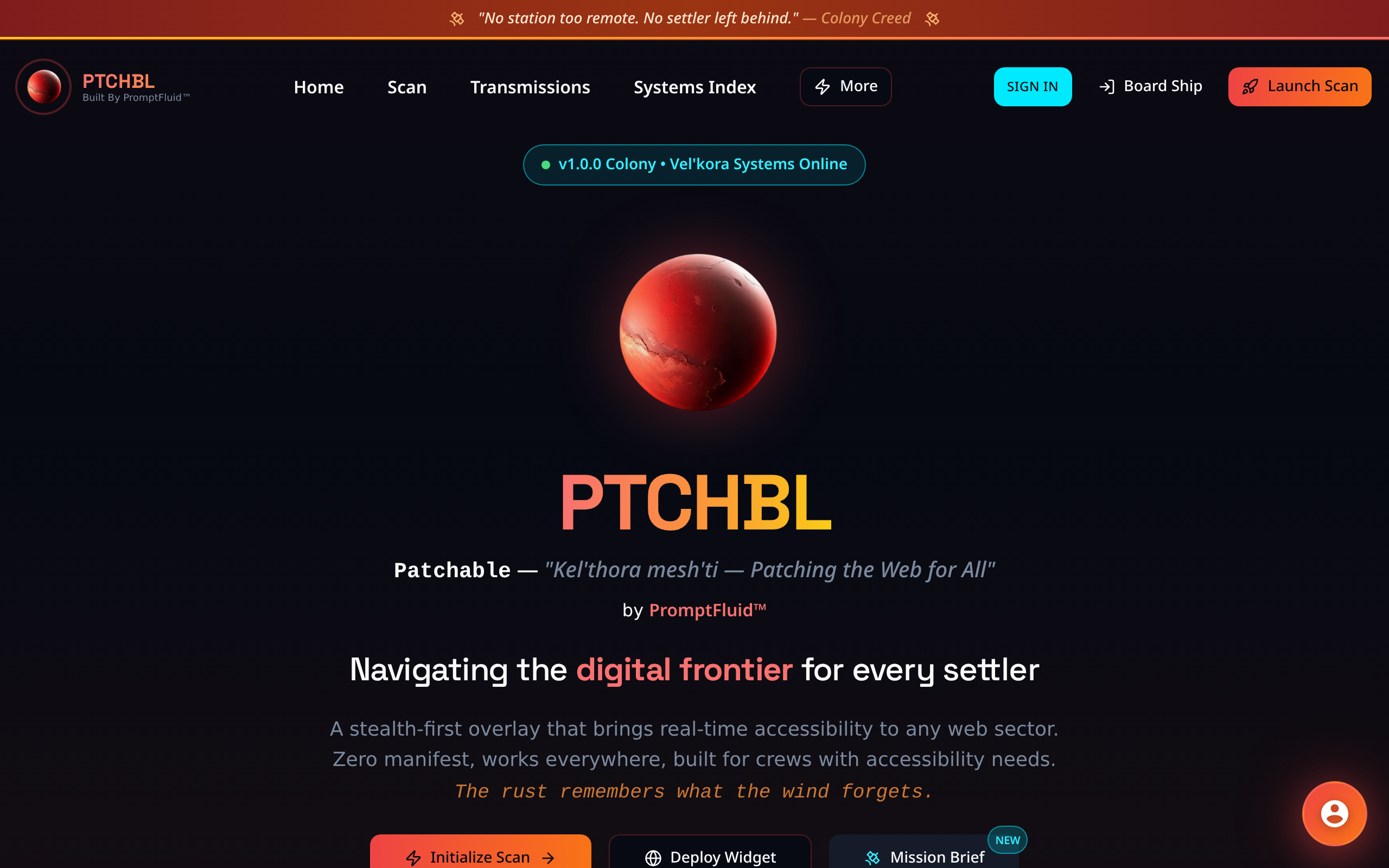 PTCHBL.com — Patchable. Do not sl33p.