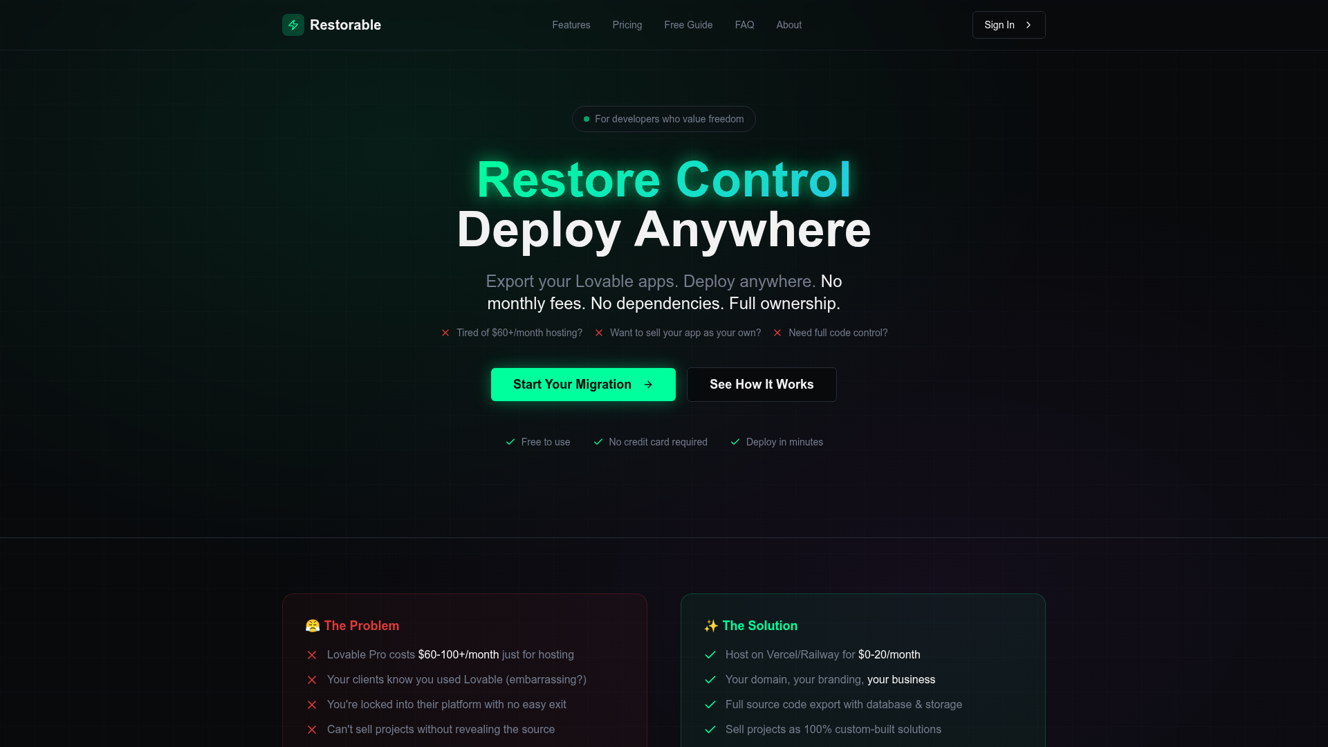 RSTRBL.com — Restorable. Deploy anywhere.